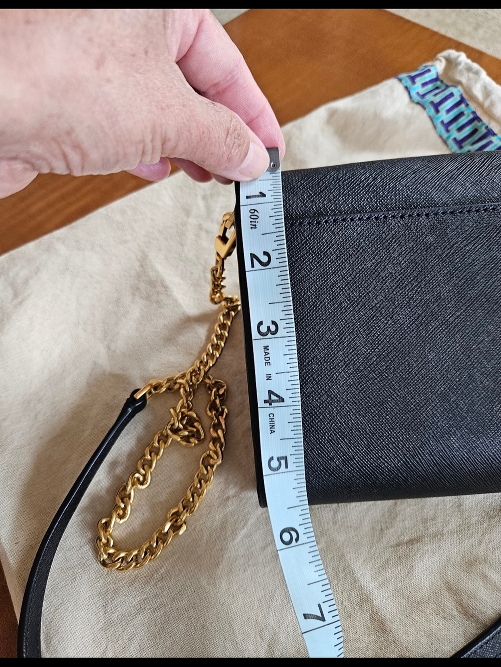 Tory Burch Emerson Chain Wallet Leather Crossbody - Picture 4 of 5